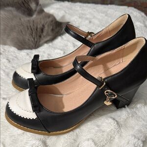 Mary Jane Lolita heels Italian leather